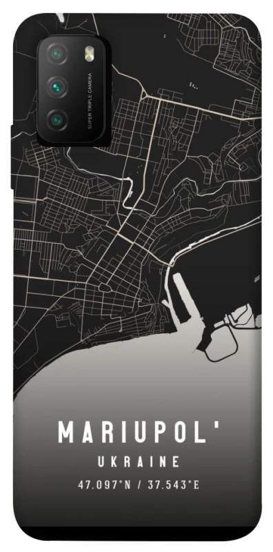 Чехол на Xiaomi Poco M3 Mariupol map фото 1 из 1