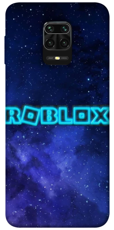 Чехол на Xiaomi Redmi Note 9s / Note 9 Pro / Note 9 Pro Max Roblox Space Logo Blue фото 1 из 1