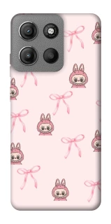 Чехол на Motorola Moto G15 Power Pink bows and Labubus фото 1 из 1