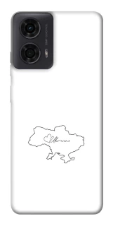 Чохол на Motorola Moto G04 Ukraine map фото 1 з 1