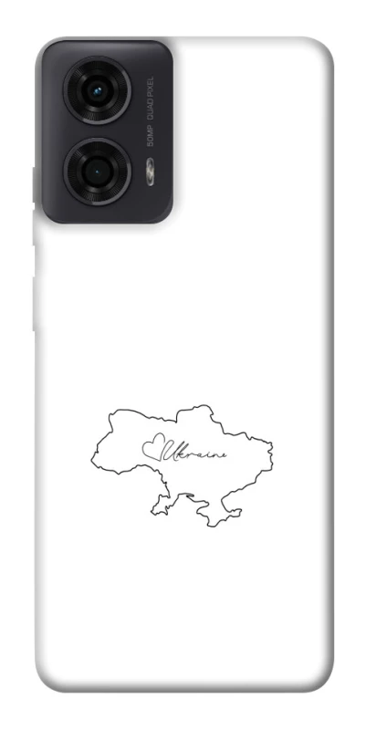 Чохол на Motorola Moto G24 Ukraine map фото 1 з 1