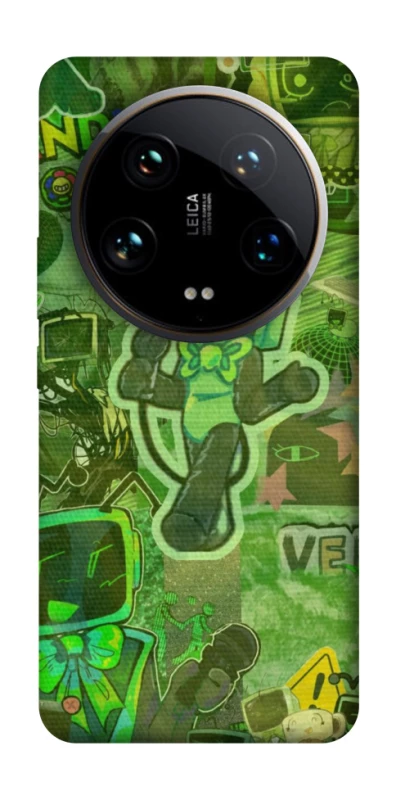 Чохол на Xiaomi 14 Ultra Dandysworld tv green theme фото 1 з 1