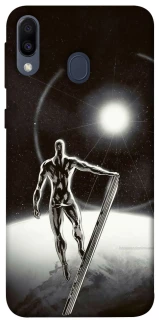 Чехол на Samsung Galaxy M20 Серебряный сёрфер фото 1 из 1