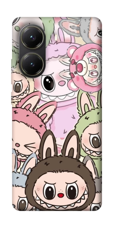 Чохол на Xiaomi Poco X6 Pro All Labubu 3 фото 1 з 1