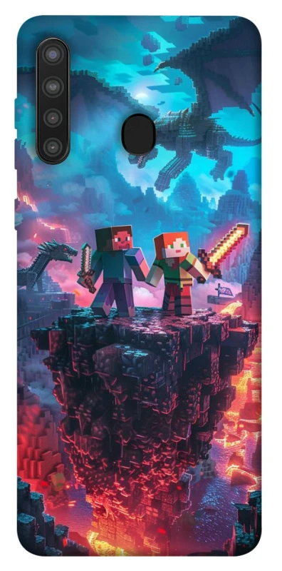 Чохол на Samsung Galaxy A21 Minecraft v3 фото 1 з 1