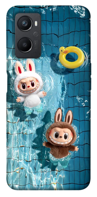 Чохол на Oppo A96 Labubu in the pool фото 1 з 1