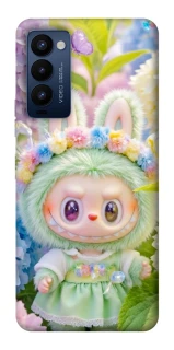 Чехол на TECNO Camon 18 Pro Labubu & Flowers ver.2 фото 1 из 1