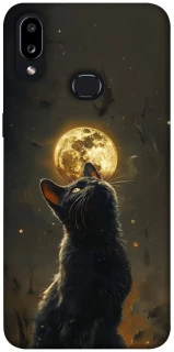 Чехол на Samsung Galaxy A10s Кот под луной v2 фото 1 из 1