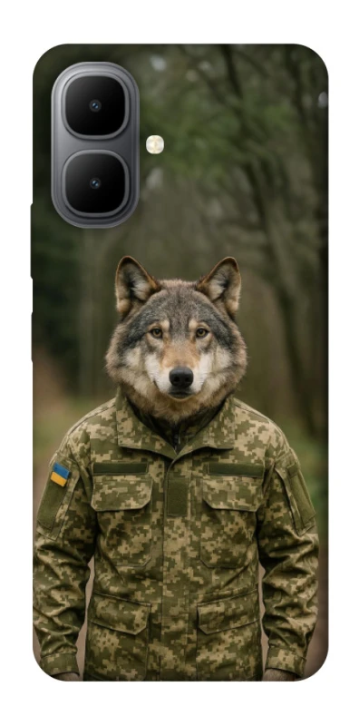 Чехол на Infinix Smart 10 Волк защитник фото 1 из 1