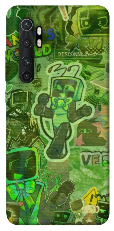Чохол на Xiaomi Mi Note 10 Lite Dandysworld tv green theme фото 1 з 1