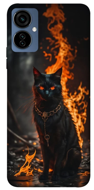 Чохол на TECNO Camon 19 Neo Вогняний кіт фото 1 з 1