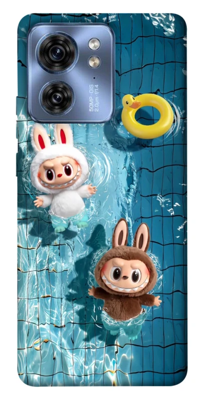 Чохол на Motorola Edge 40 Labubu in the pool фото 1 з 1