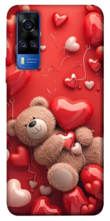 Чехол на Vivo Y51a bear in hearts фото 1 из 1