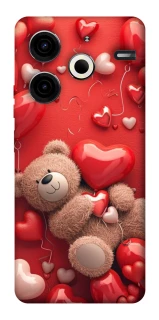 Чехол на TECNO Pova 6 Neo (LI6) bear in hearts фото 1 из 1