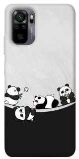 Чохол на Xiaomi Redmi Note 10 / Note 10s Four pandas фото 1 з 1