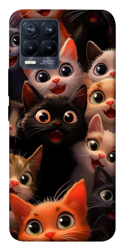 Чохол на Realme 8 happy cats фото 1 з 1