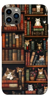 Чехол на Apple iPhone 12 Pro (6.1") Cats & Books фото 1 из 1