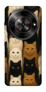 Чехол на ZTE Nubia Focus Colorful Cat Collage фото 1 Чехол на ZTE Nubia Focus Colorful Cat Collage фото 1 из 1