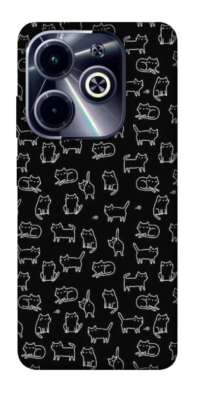 Чохол на Infinix Hot 40i Black Cats фото 1 з 1