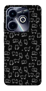 Чохол на Infinix Hot 40i Black Cats фото 1 з 1