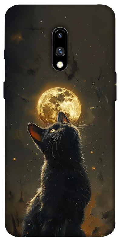 Чохол на OnePlus 7 Кіт під місяцем v2 фото 1 з 1