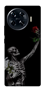 Чехол на TECNO Spark 20 Pro+ Skeleton vs Rose фото 1 из 1
