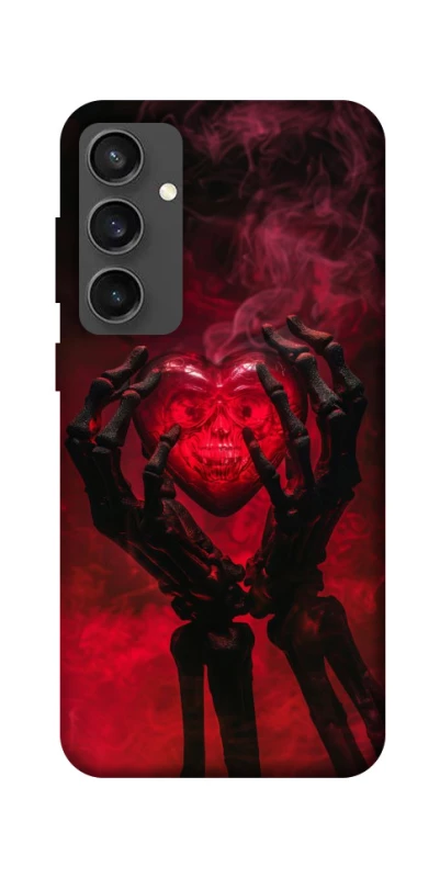 Чохол на Samsung Galaxy S24 FE Heart in the hands of a skeleton фото 1 з 1
