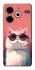 Чехол на TECNO Pova 6 Neo (LI6) Сat with glasses фото 1 из 1
