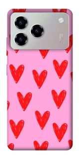 Чехол на ZTE Blade A76 Red hearts 2 фото 1 из 1