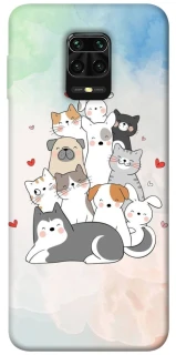 Чехол на Xiaomi Redmi Note 9s / Note 9 Pro / Note 9 Pro Max Funny Pets ver.2 фото 1 из 1