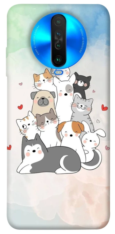 Чохол на Xiaomi Poco X2 Funny Pets ver.2 фото 1 з 1
