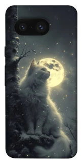 Чехол на Google Pixel 8 Кот под луной фото 1 из 1