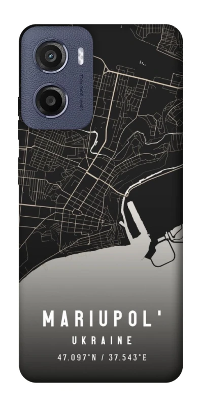 Чохол на Motorola Moto E15 Mariupol map фото 1 з 1