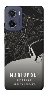 Чехол на Motorola Moto E15 Mariupol map фото 1 из 1