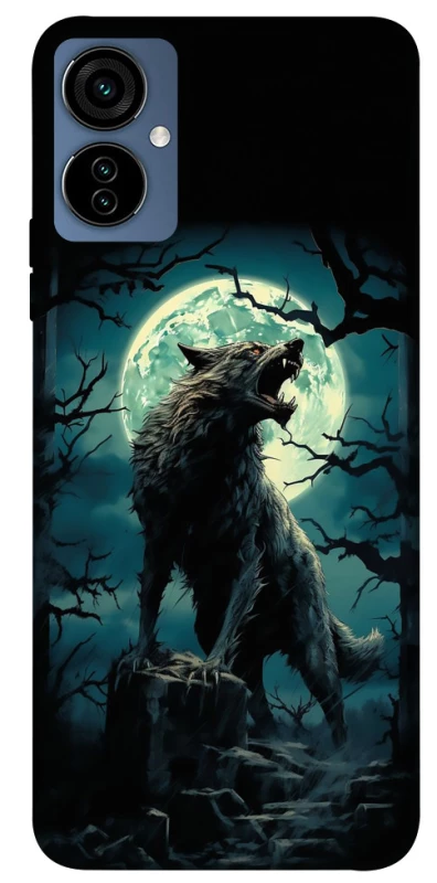 Чехол на TECNO Camon 19 Neo Волк под луной фото 1 из 1