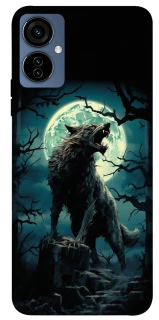 Чохол на TECNO Camon 19 Neo Вовк під місяцем фото 1 з 1