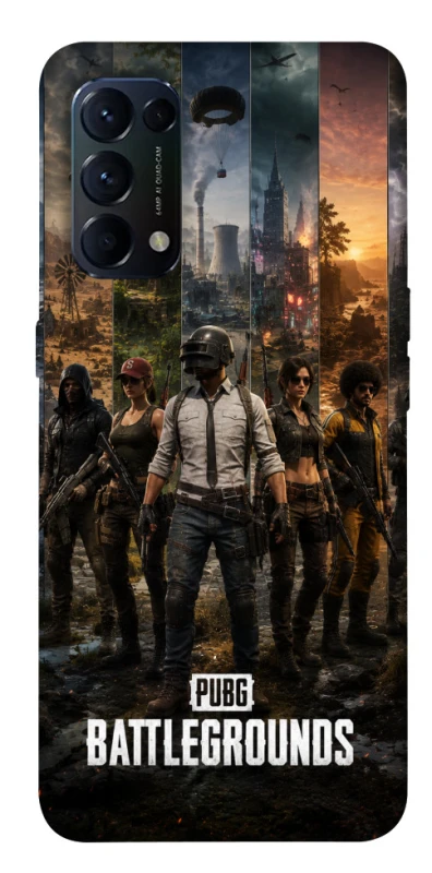 Чехол на Oppo Reno 5 4G PUBG фото 1 из 1