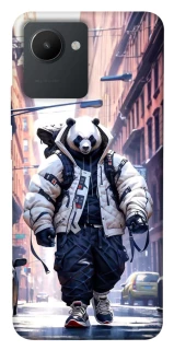 Чехол на Realme C30 Панда курьер фото 1 из 1