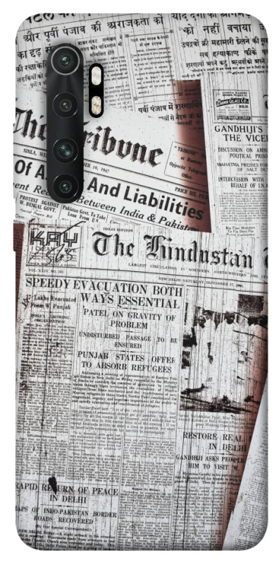 Чехол на Xiaomi Mi Note 10 Lite Газеты фото 1 из 1