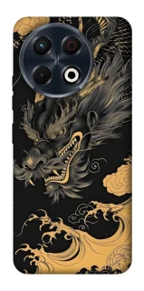 Чохол на TECNO Spark 30 Pro (KL7) gold dragon фото 1 з 1