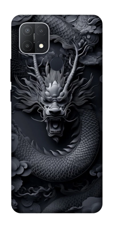 Чохол на Oppo A15s / A15 black dragon фото 1 з 1