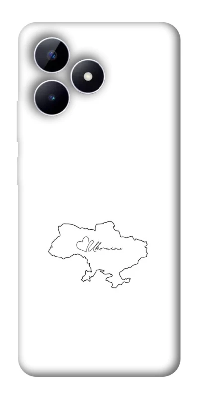 Чохол на Realme Note 50 5G Ukraine map фото 1 з 1