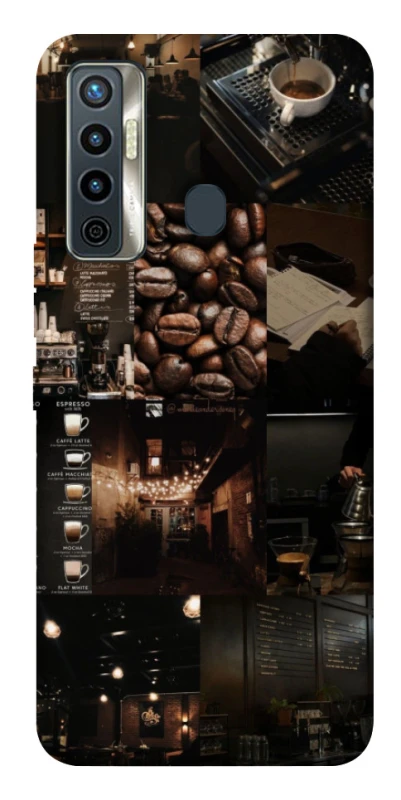 Чехол на TECNO Camon 17 Coffee collage ver.1 фото 1 из 1