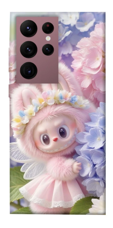 Чохол на Samsung Galaxy S22 Ultra Labubu & Flowers ver.1 фото 1 з 1