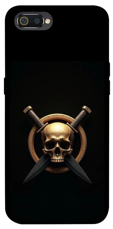 Чохол на Realme C2 Golden Skull фото 1 з 1