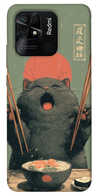 Чехол на Xiaomi Redmi 10C Hungry Cat фото 1 из 1