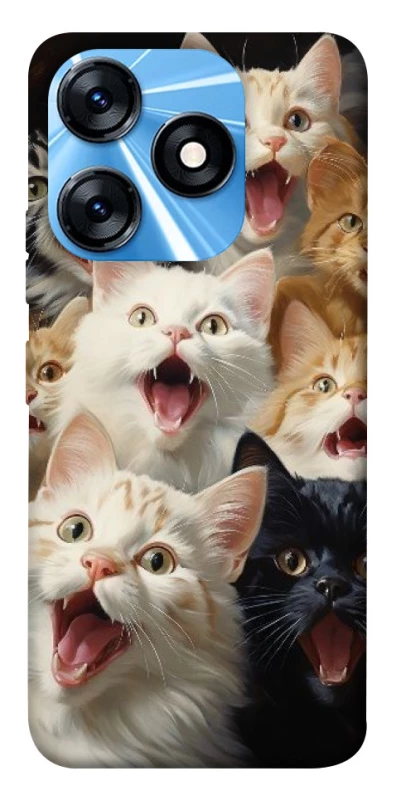 Чехол на TECNO Spark 10 Коты фото 1 из 1