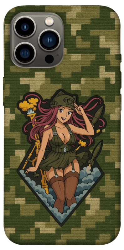 Чохол на Apple iPhone 13 Pro Max (6.7") Military Waifu фото 1 з 1