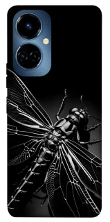 Чохол на TECNO Camon 19 Black dragonfly фото 1 з 1