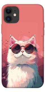 Чохол на Apple iPhone 11 (6.1") Сat with glasses фото 1 з 1
